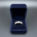 18ct White Gold Five Stone Diamond Ring Size R 1/2 5.2g 750 London