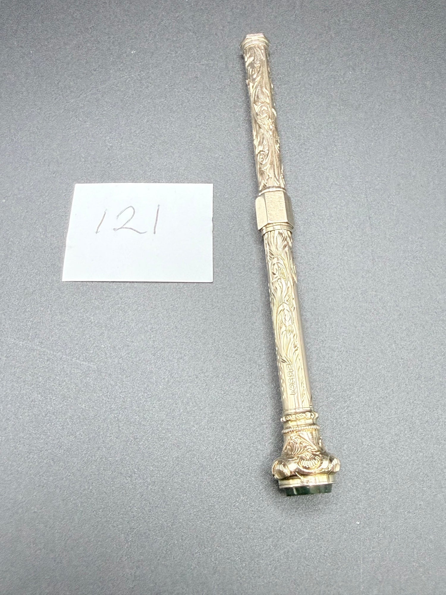 Antique 9ct Gold Propelling Pencil 15.2g Victorian Writing Instrument