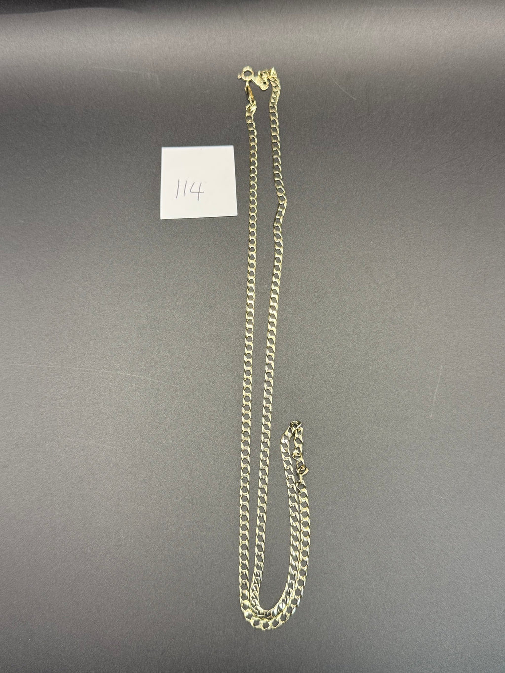 Solid 9ct Yellow Gold Curb Chain Necklace 66cm 8.5g 375 Long