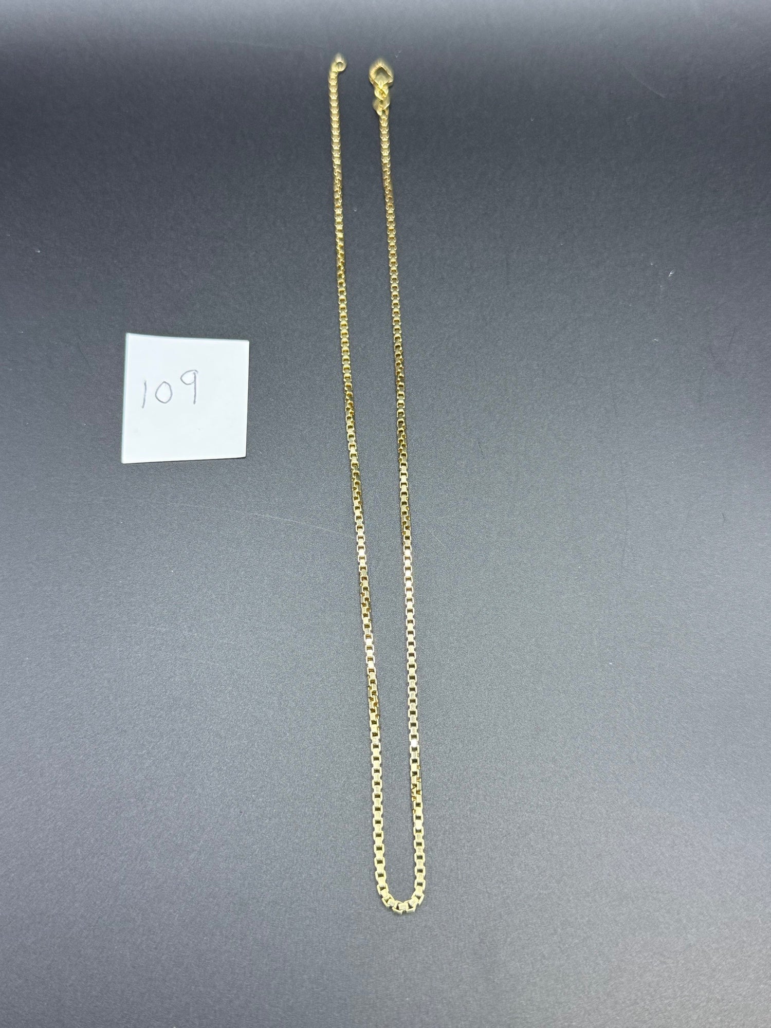 Boodles Solid 18ct Yellow Gold Box Link Chain Necklace 42cm 11g Signed