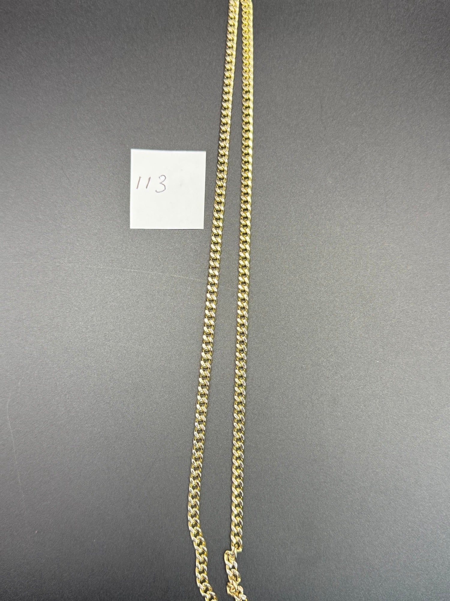 Solid 9ct Yellow Gold Italian Curb Chain Necklace 60cm 19.6g 375