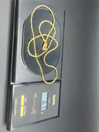 Solid 9ct Gold Italian Chain Necklace 46cm 6.3g 375 Hallmarked