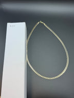 Solid 9ct Yellow Gold Curb Chain Necklace 46cm 10.7g 375 Hallmarked