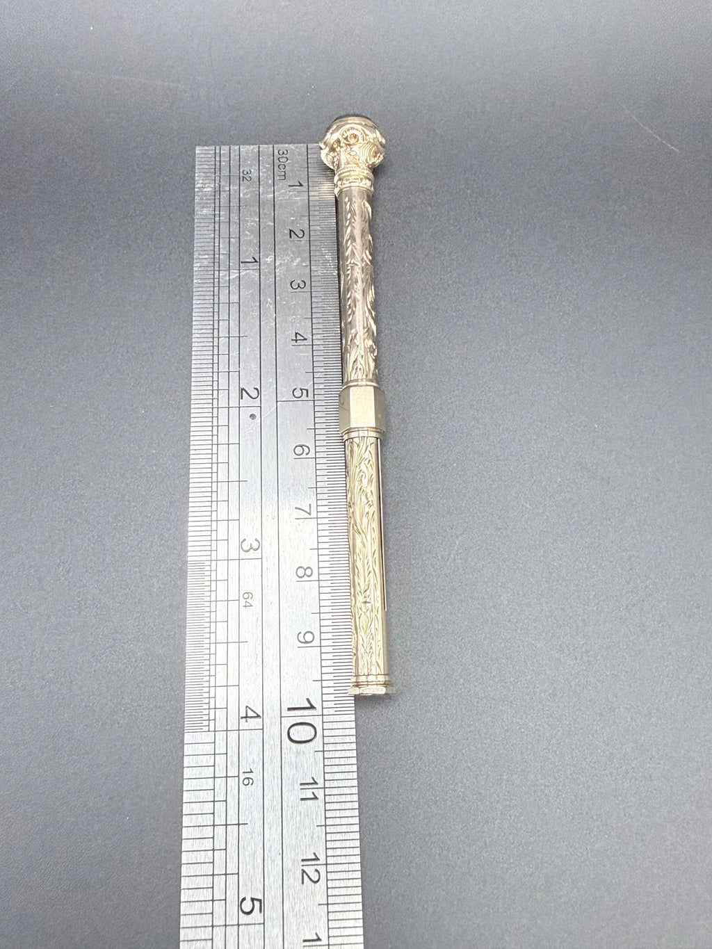 Antique 9ct Gold Propelling Pencil 15.2g Victorian Writing Instrument