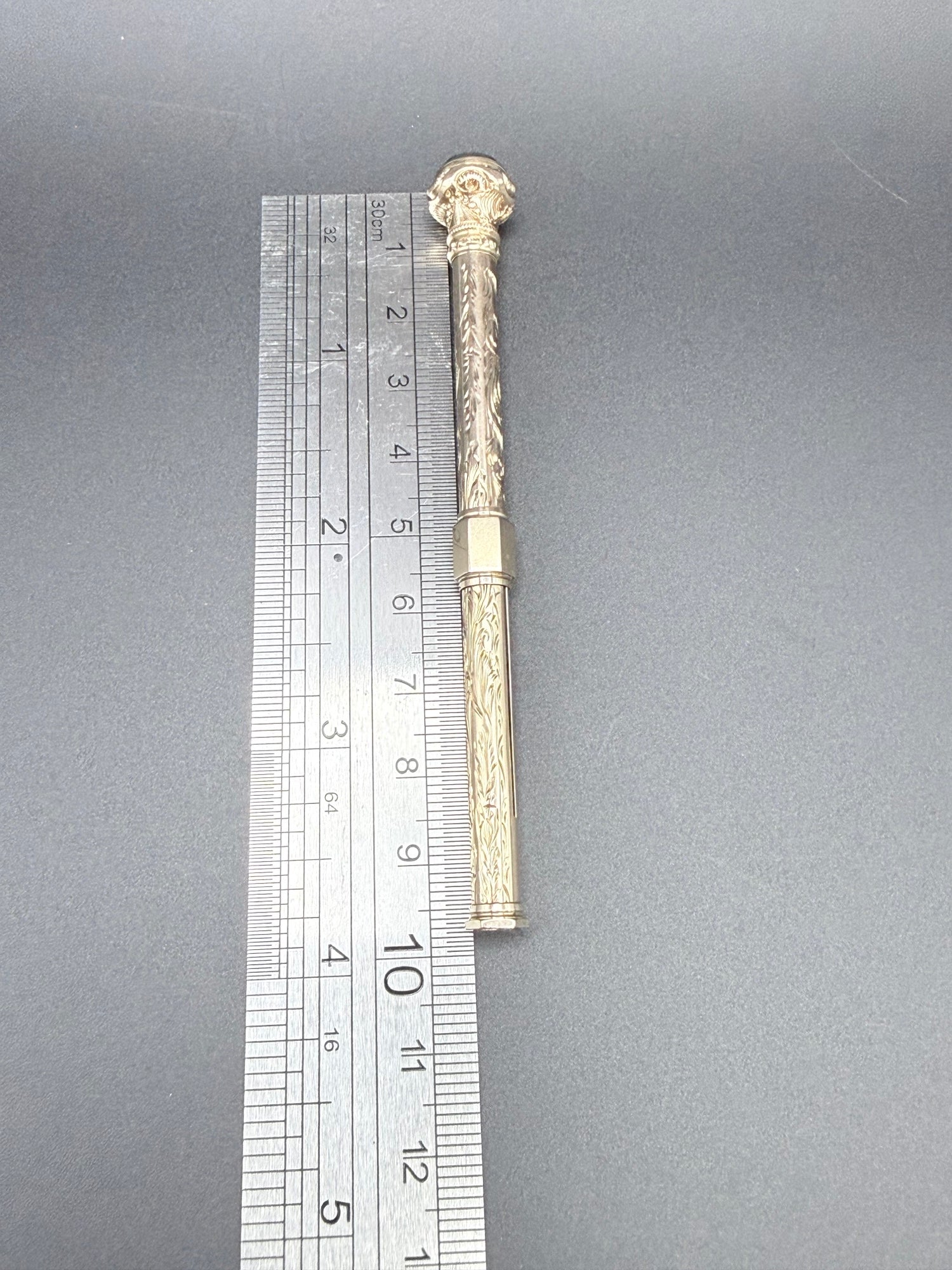 Antique 9ct Gold Propelling Pencil 15.2g Victorian Writing Instrument
