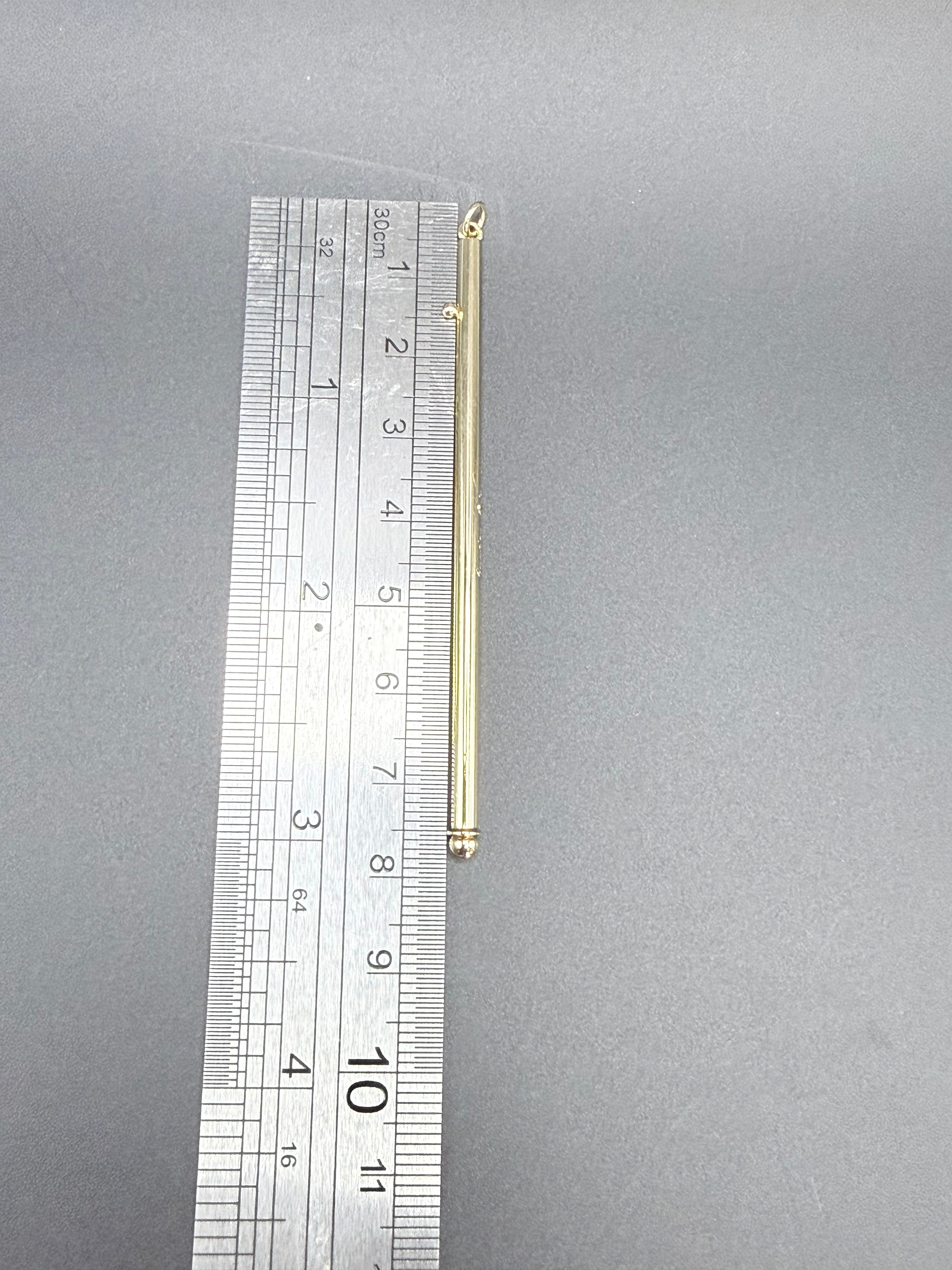 Cartier 18ct Gold Swizzle Stick Signed Depose French Eagle Head Hallmark Paris