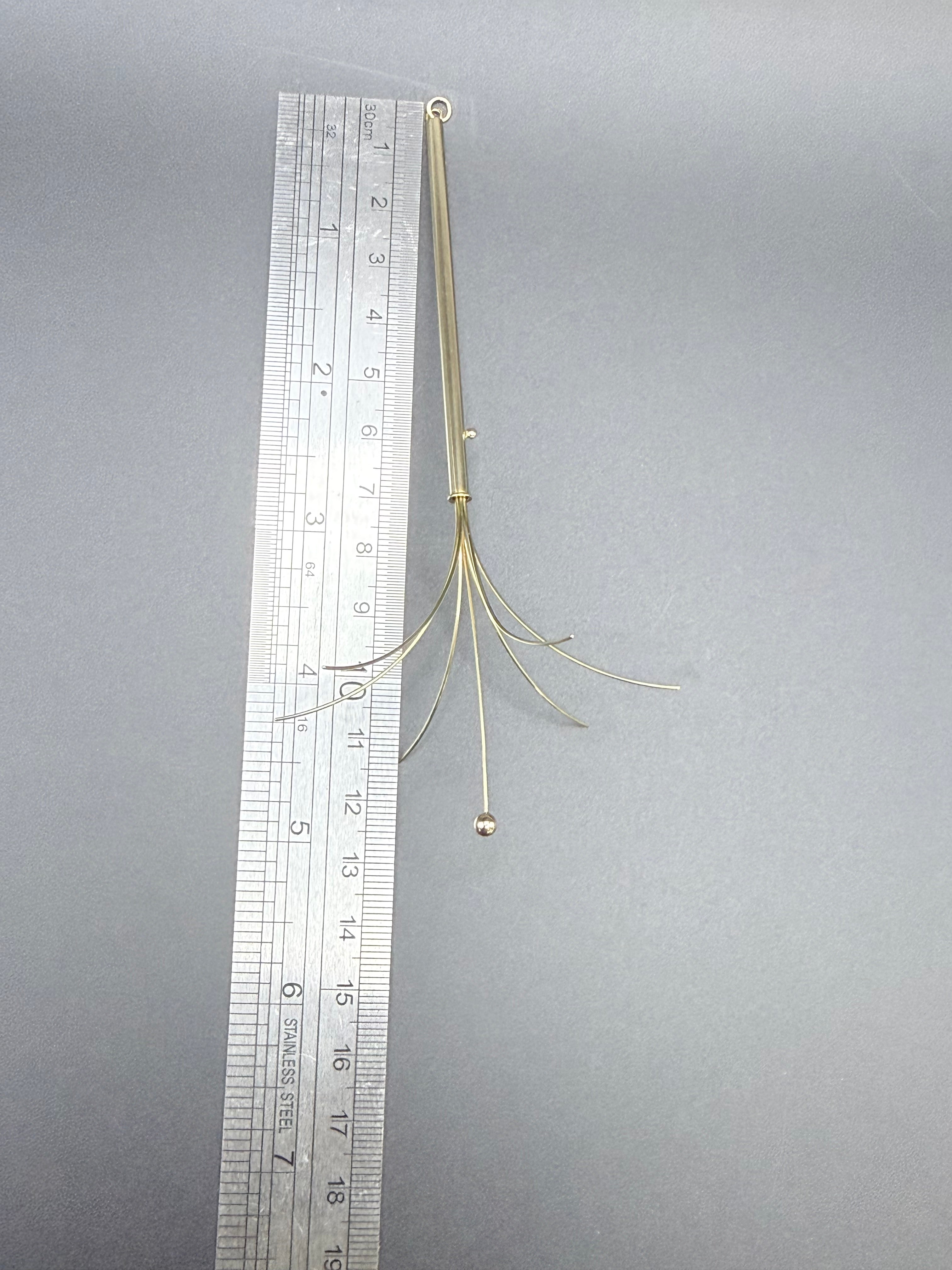Cartier 18ct Gold Swizzle Stick Signed Depose French Eagle Head Hallmark Paris