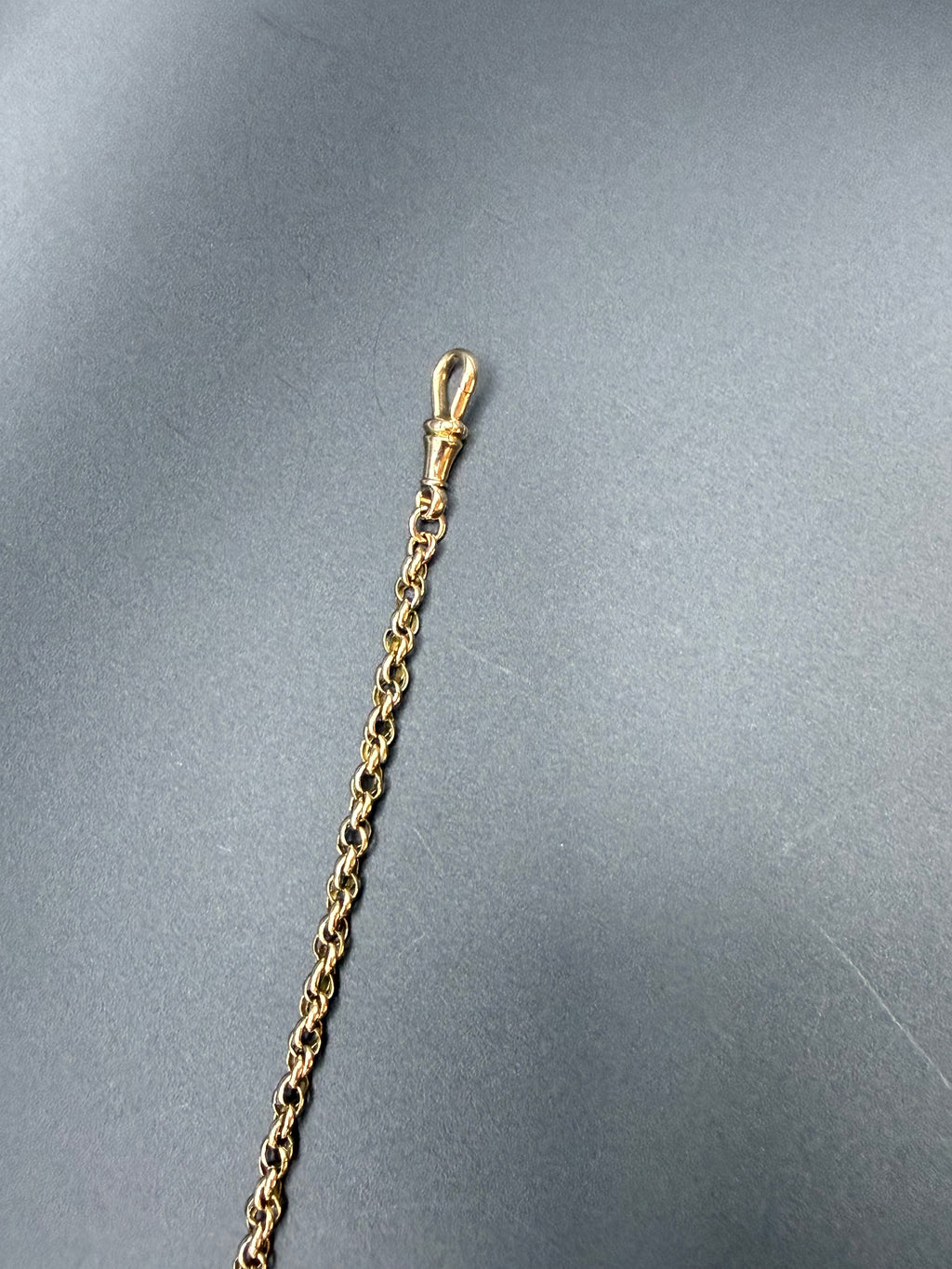 Antique Victorian 9ct Gold Albertina Bracelet Tassel Drop 14.4g Tested