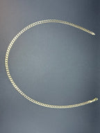 Solid 9ct Yellow Gold Curb Chain Necklace 46cm 10.7g 375 Hallmarked