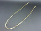 Solid 9ct Yellow Gold Curb Chain Necklace 46cm 10.7g 375 Hallmarked