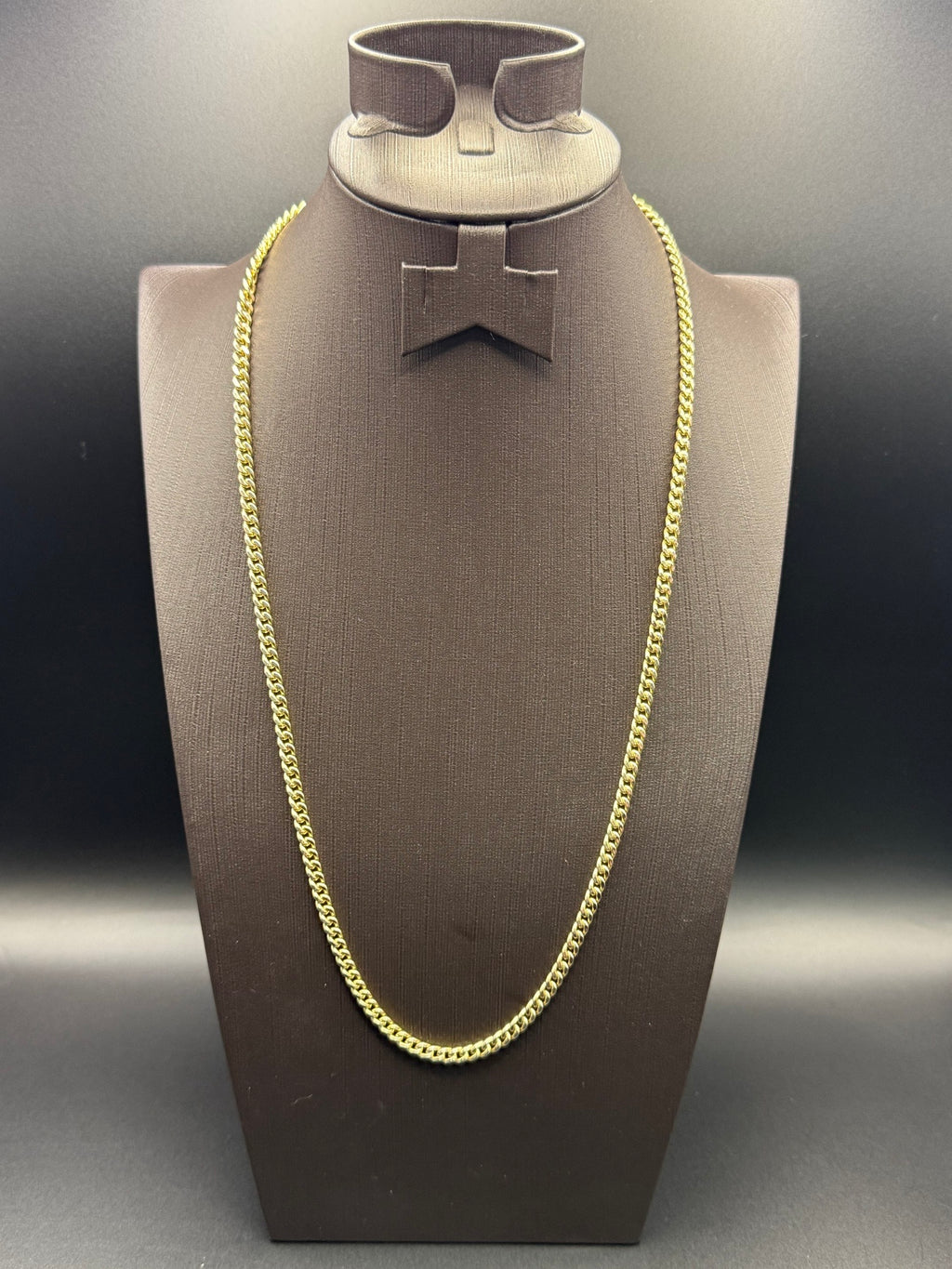 Solid 9ct Yellow Gold Italian Curb Chain Necklace 60cm 19.6g 375