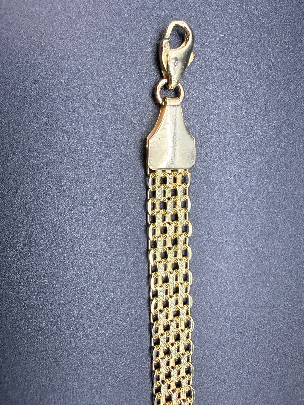Solid 14ct Yellow Gold Italian Mesh Bracelet 18.5cm 7.5g 585