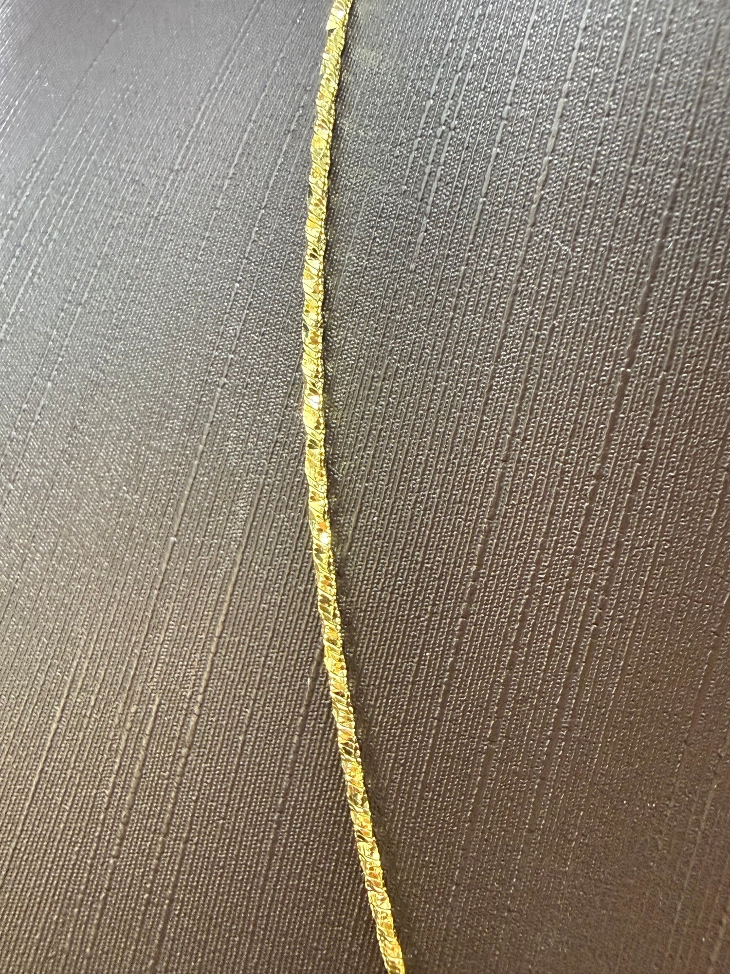 Solid 9ct Gold Italian Chain Necklace 46cm 6.3g 375 Hallmarked