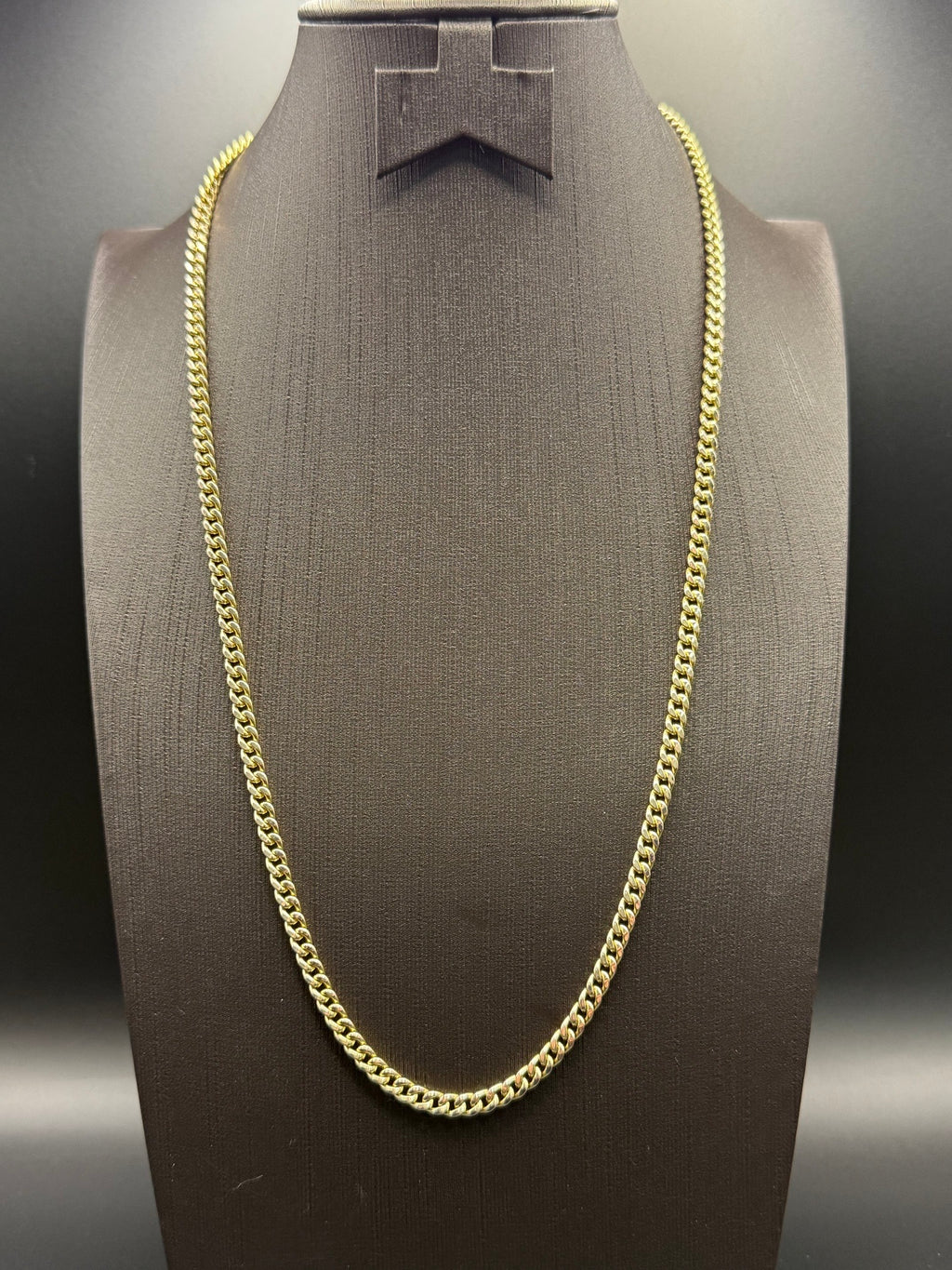 Solid 9ct Yellow Gold Italian Curb Chain Necklace 60cm 19.6g 375