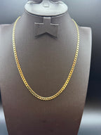 Solid 9ct Yellow Gold Curb Chain Necklace 46cm 10.7g 375 Hallmarked