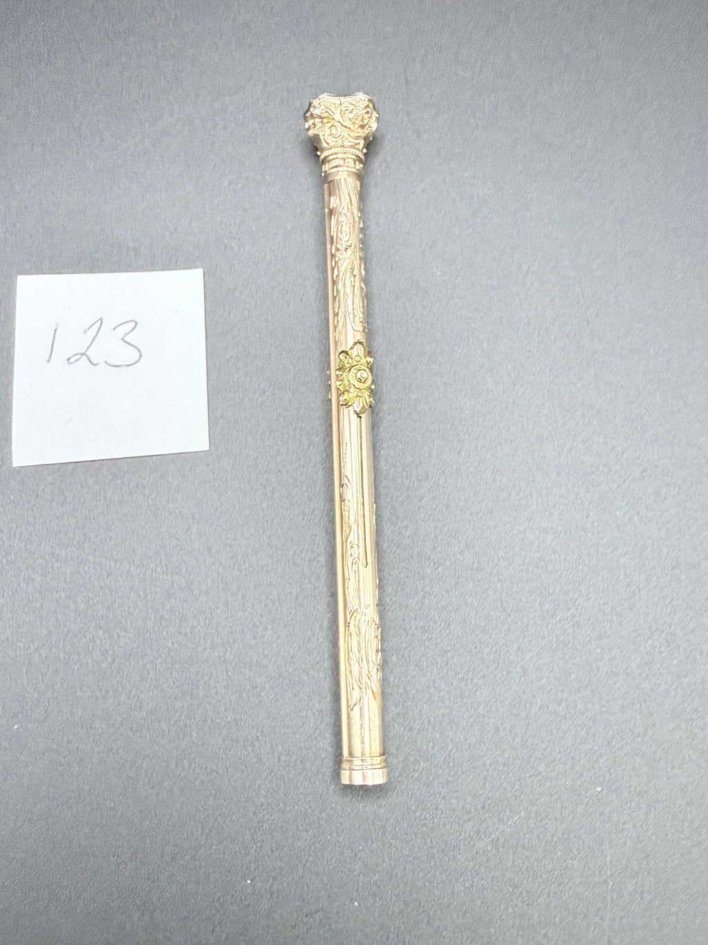 Antique Victorian Gold Combination Propelling Pencil and Dip Pen 9.1g