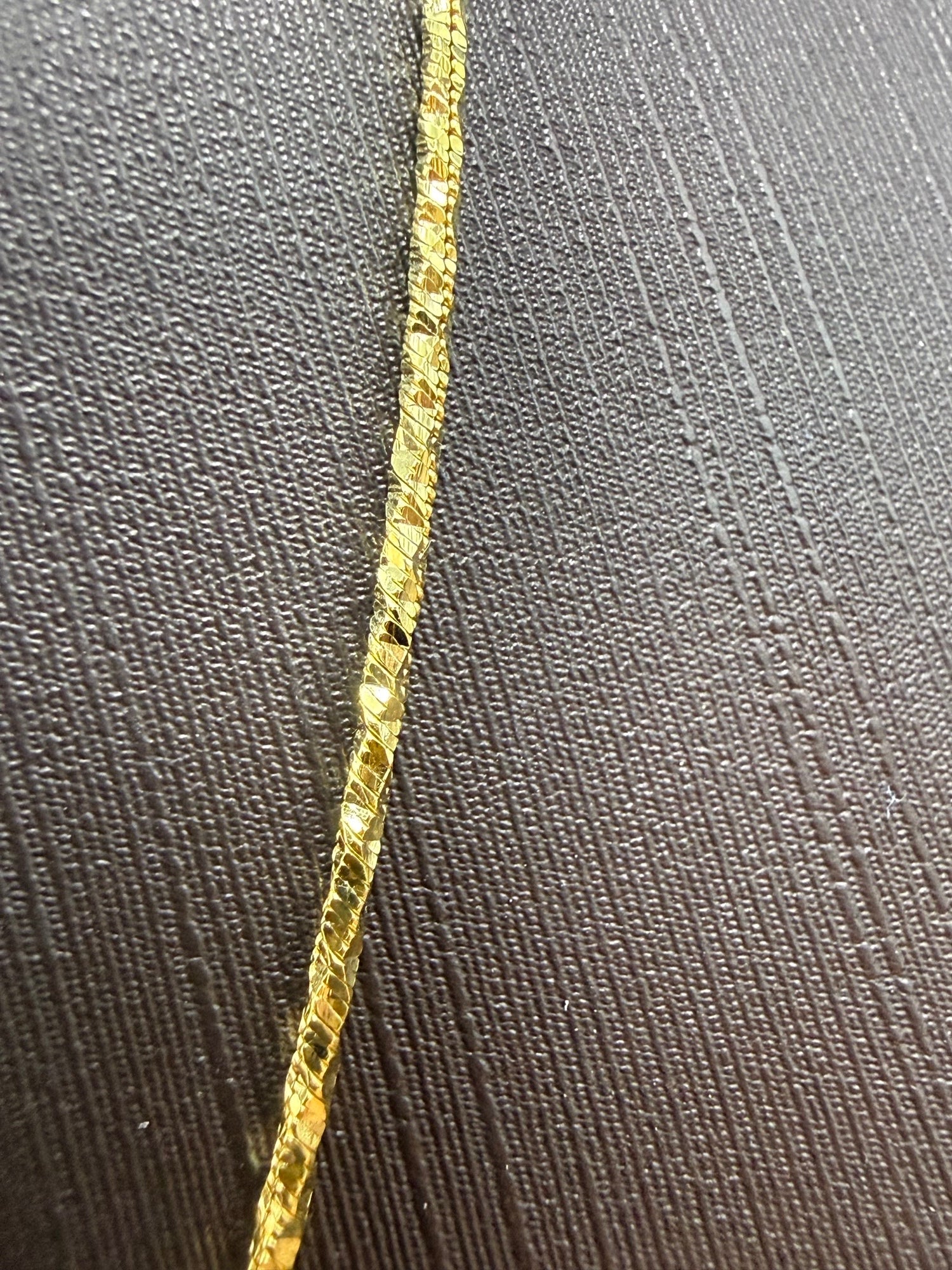Solid 9ct Gold Italian Chain Necklace 46cm 6.3g 375 Hallmarked