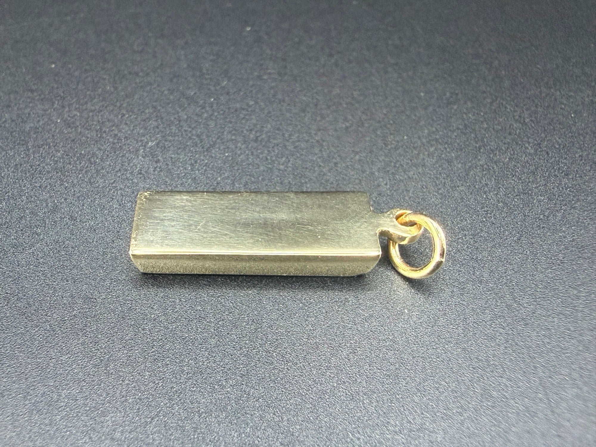 Solid 9ct Gold Ingot Pendant 7.8g 375 Hallmarked