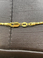 Solid 9ct Gold Italian Chain Necklace 46cm 6.3g 375 Hallmarked