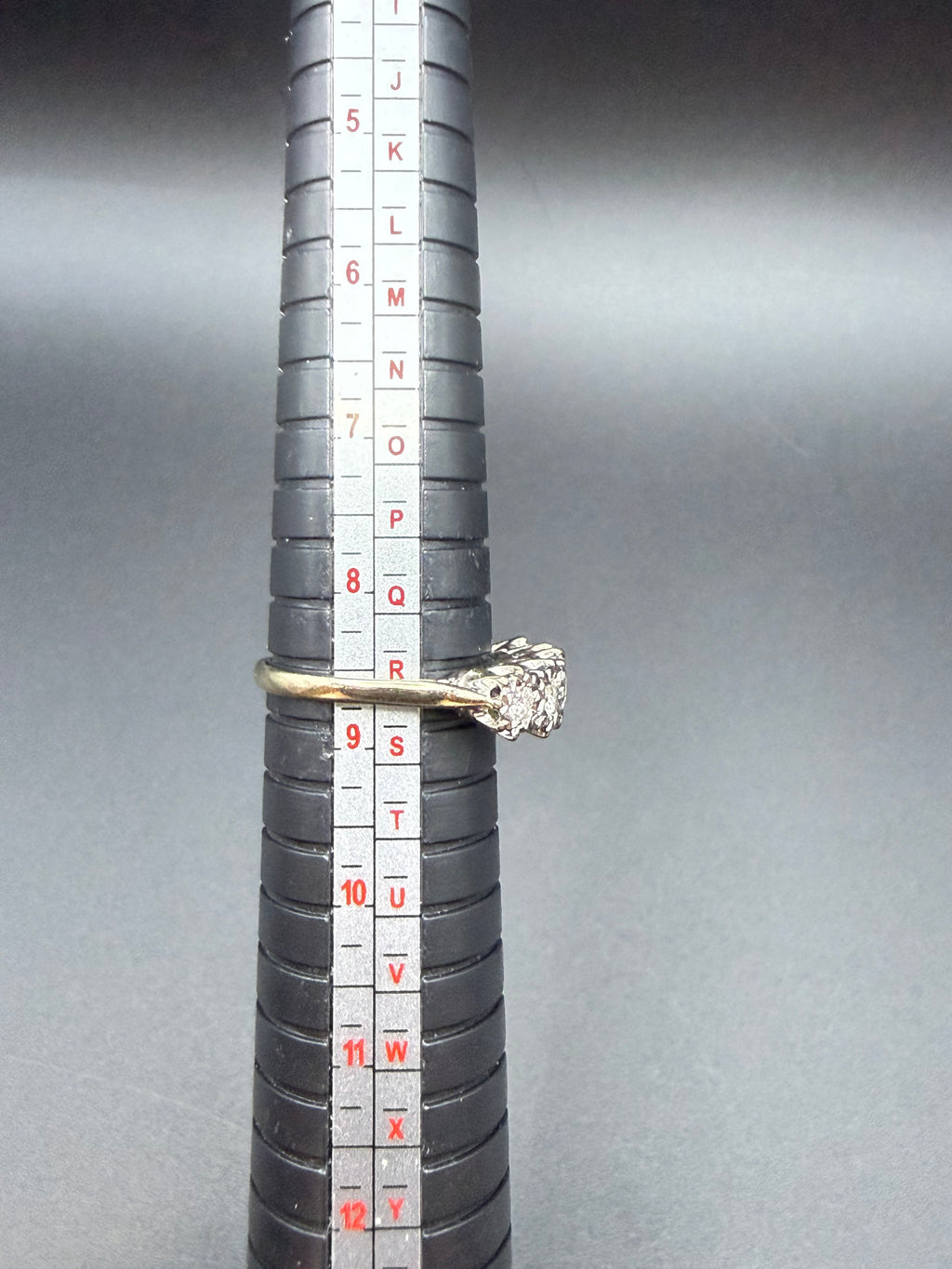 18ct White Gold Five Stone Diamond Ring Size R 1/2 5.2g 750 London