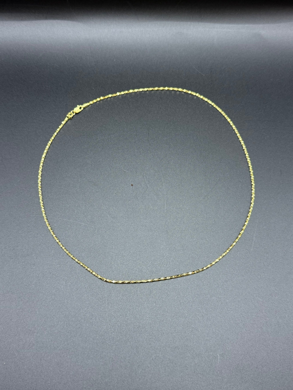 Solid 9ct Gold Italian Chain Necklace 46cm 6.3g 375 Hallmarked