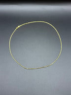 Solid 9ct Gold Italian Chain Necklace 46cm 6.3g 375 Hallmarked