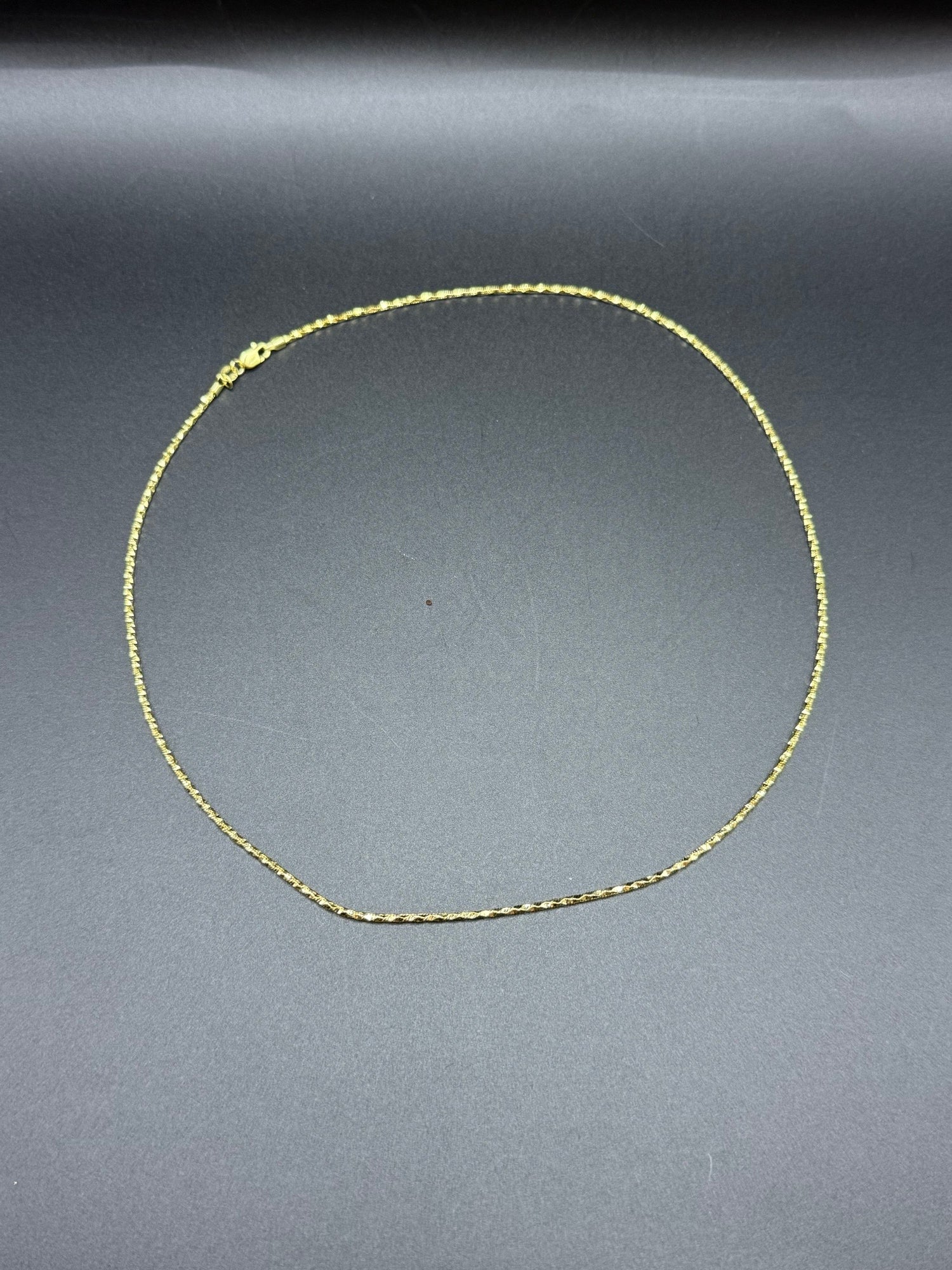 Solid 9ct Gold Italian Chain Necklace 46cm 6.3g 375 Hallmarked