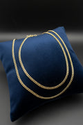 Solid 9ct Yellow Gold Italian Curb Chain Necklace 60cm 19.6g 375
