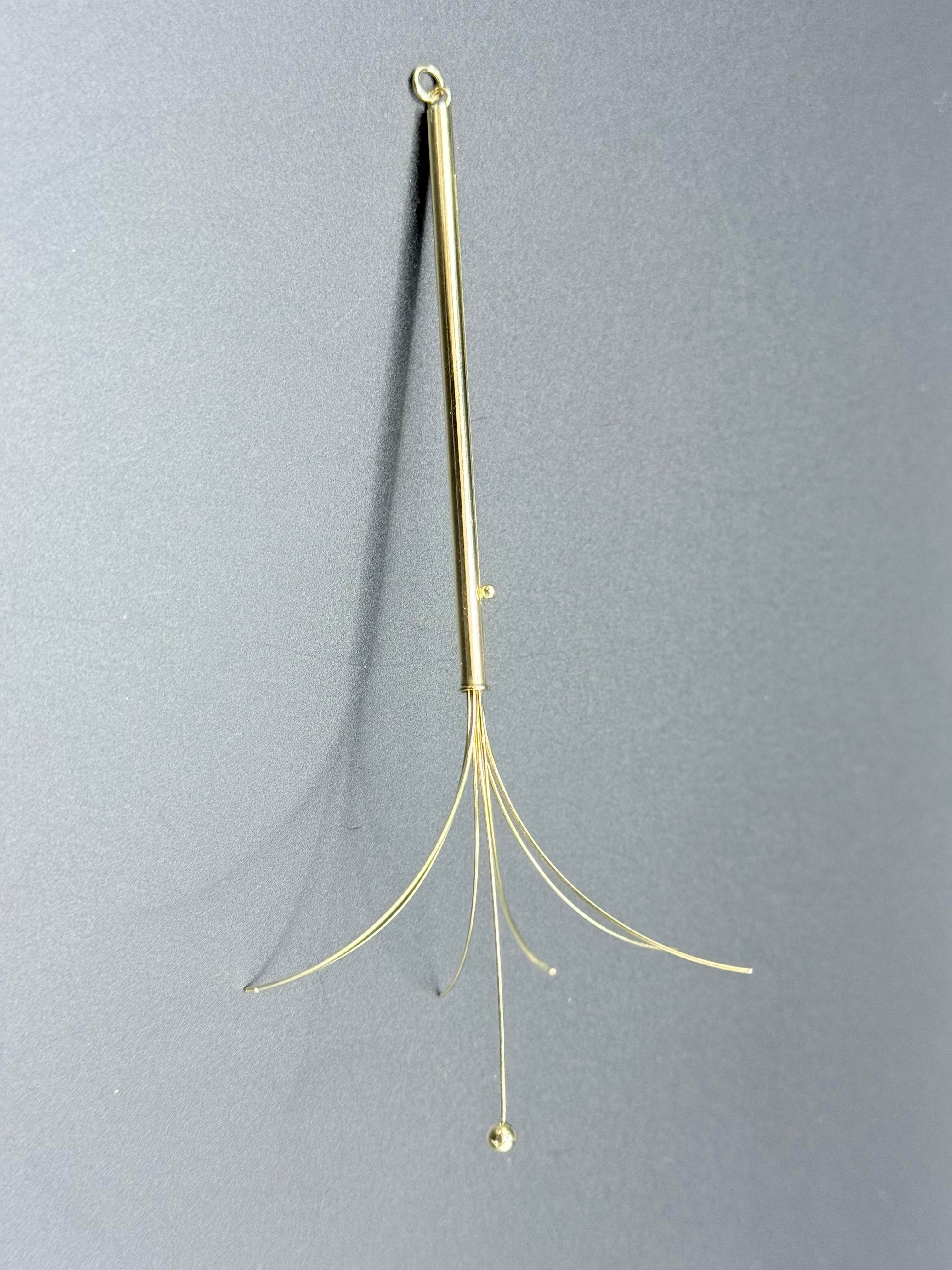 Cartier 18ct Gold Swizzle Stick Signed Depose French Eagle Head Hallmark Paris