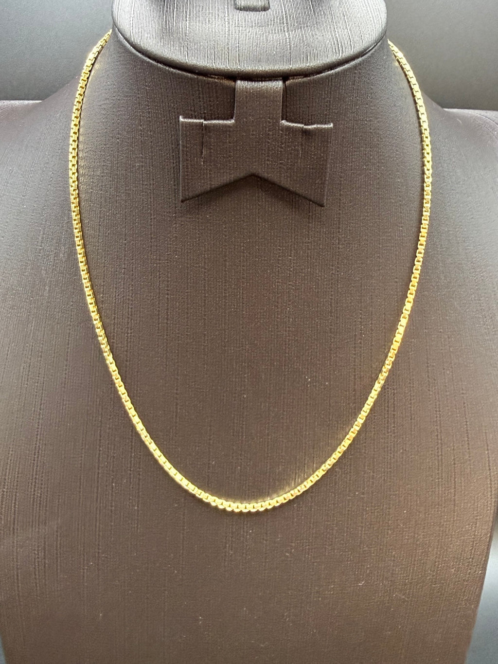Boodles Solid 18ct Yellow Gold Box Link Chain Necklace 42cm 11g Signed
