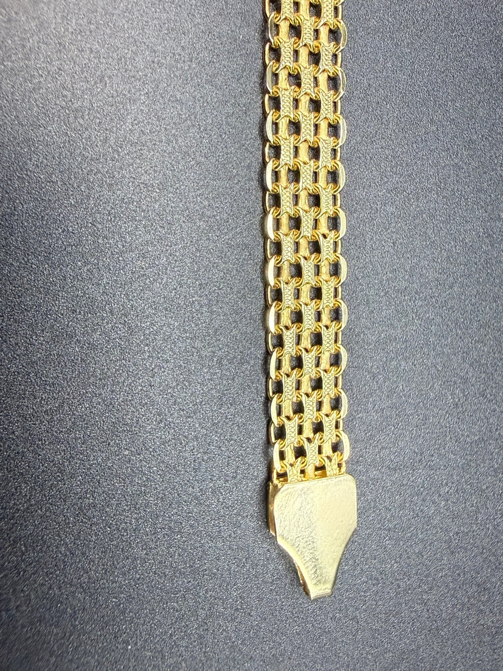 Solid 14ct Yellow Gold Italian Mesh Bracelet 18.5cm 7.5g 585