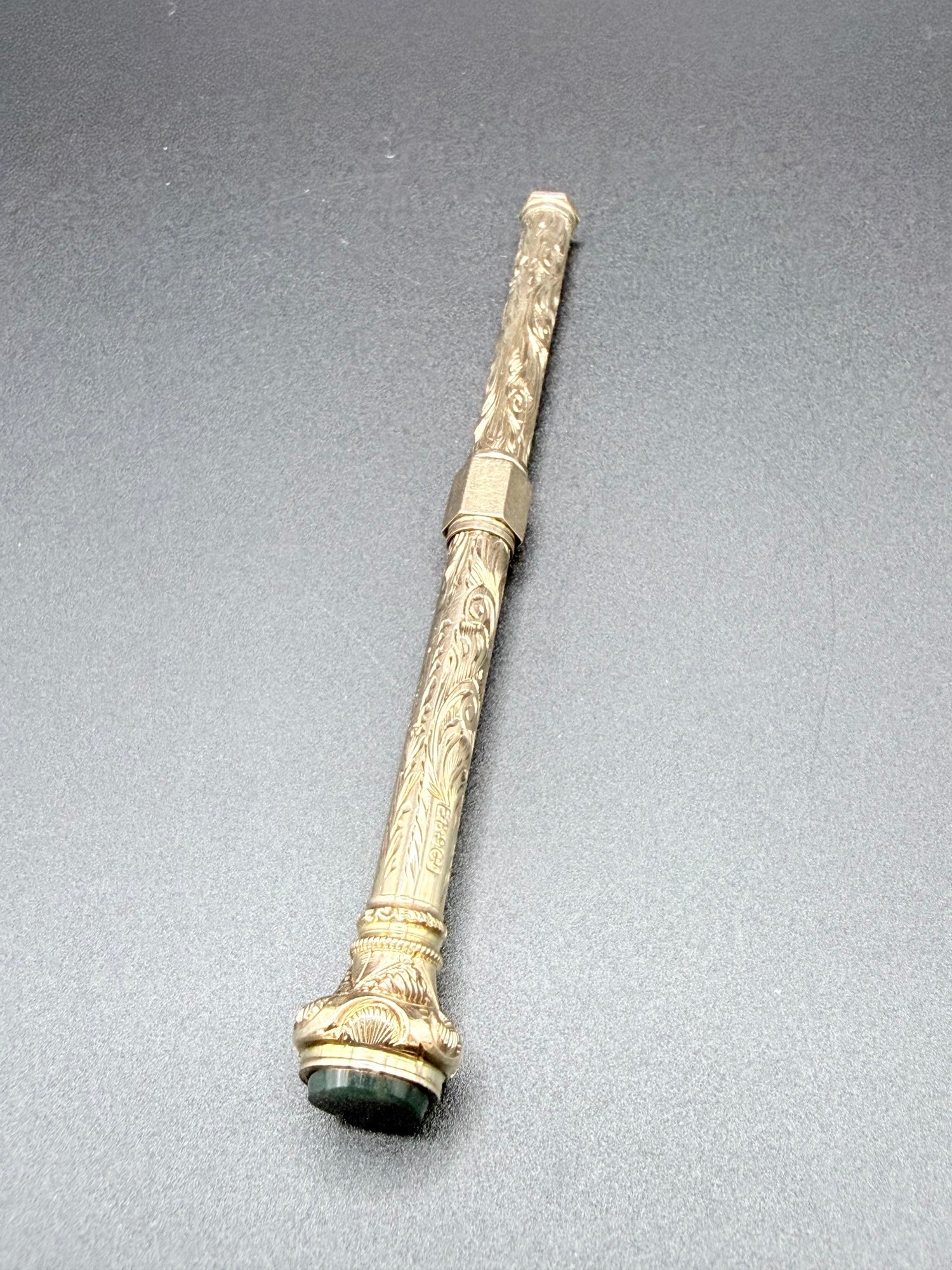 Antique 9ct Gold Propelling Pencil 15.2g Victorian Writing Instrument