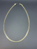 Solid 9ct Yellow Gold Curb Chain Necklace 46cm 10.7g 375 Hallmarked