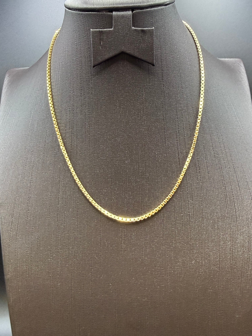 Boodles Solid 18ct Yellow Gold Box Link Chain Necklace 42cm 11g Signed