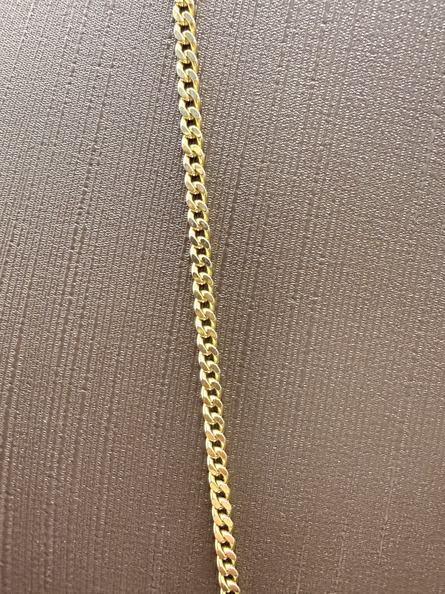 Solid 9ct Gold Curb Chain Necklace 61cm 12.4g 375 Hallmarked Long