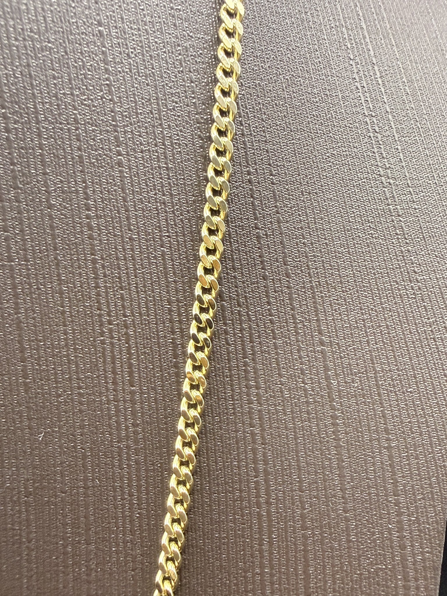 Solid 9ct Gold Curb Chain Necklace 61cm 12.4g 375 Hallmarked Long