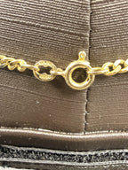Solid 9ct Gold Curb Chain Necklace 61cm 12.4g 375 Hallmarked Long