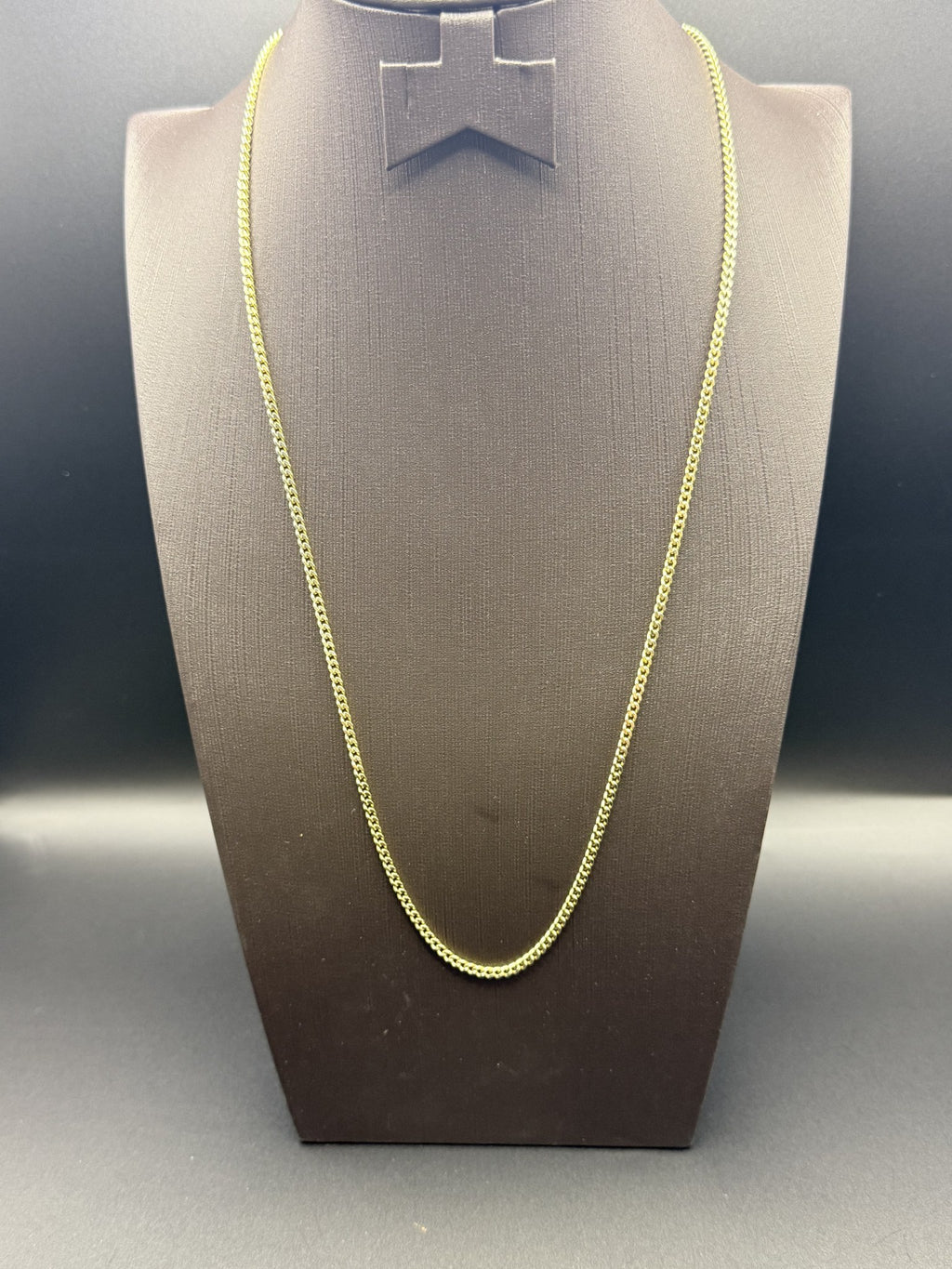 Solid 9ct Gold Curb Chain Necklace 61cm 12.4g 375 Hallmarked Long