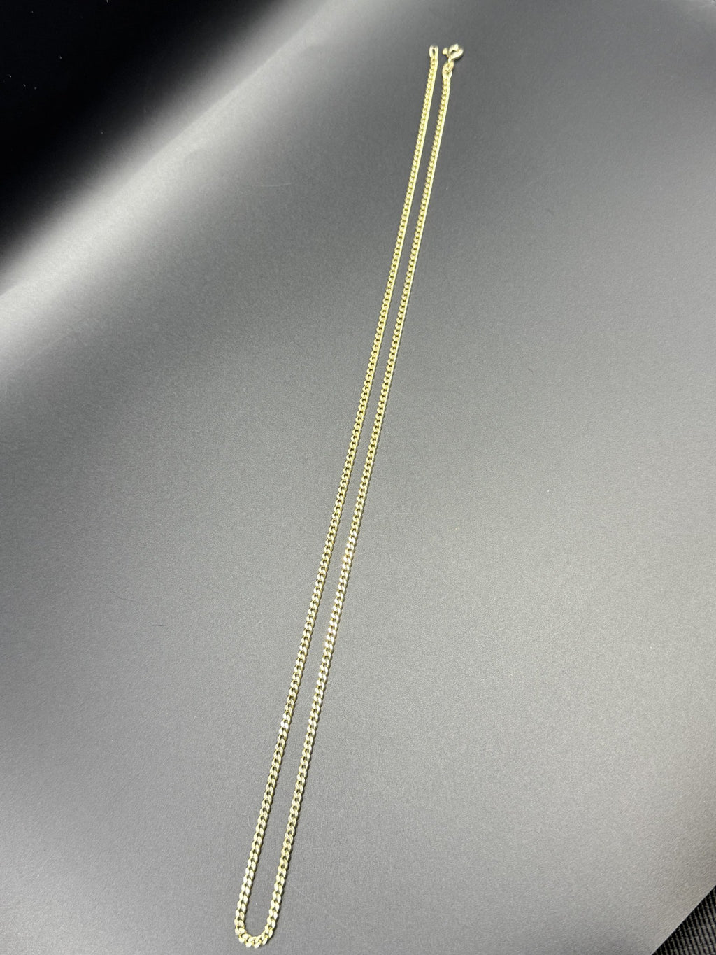 Solid 9ct Gold Curb Chain Necklace 61cm 12.4g 375 Hallmarked Long