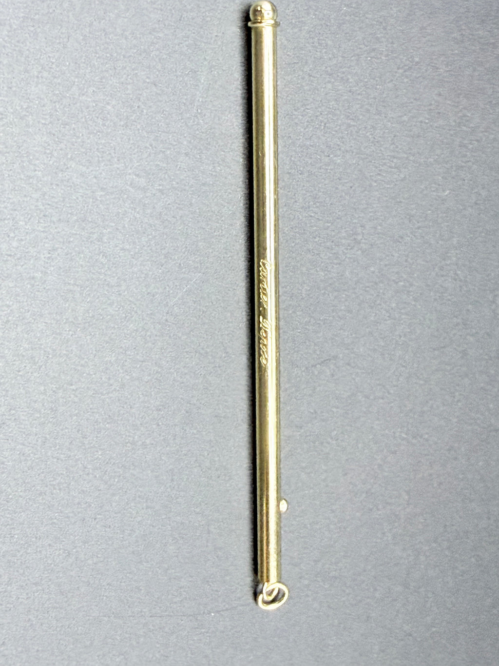 Cartier 18ct Gold Swizzle Stick Signed Depose French Eagle Head Hallmark Paris