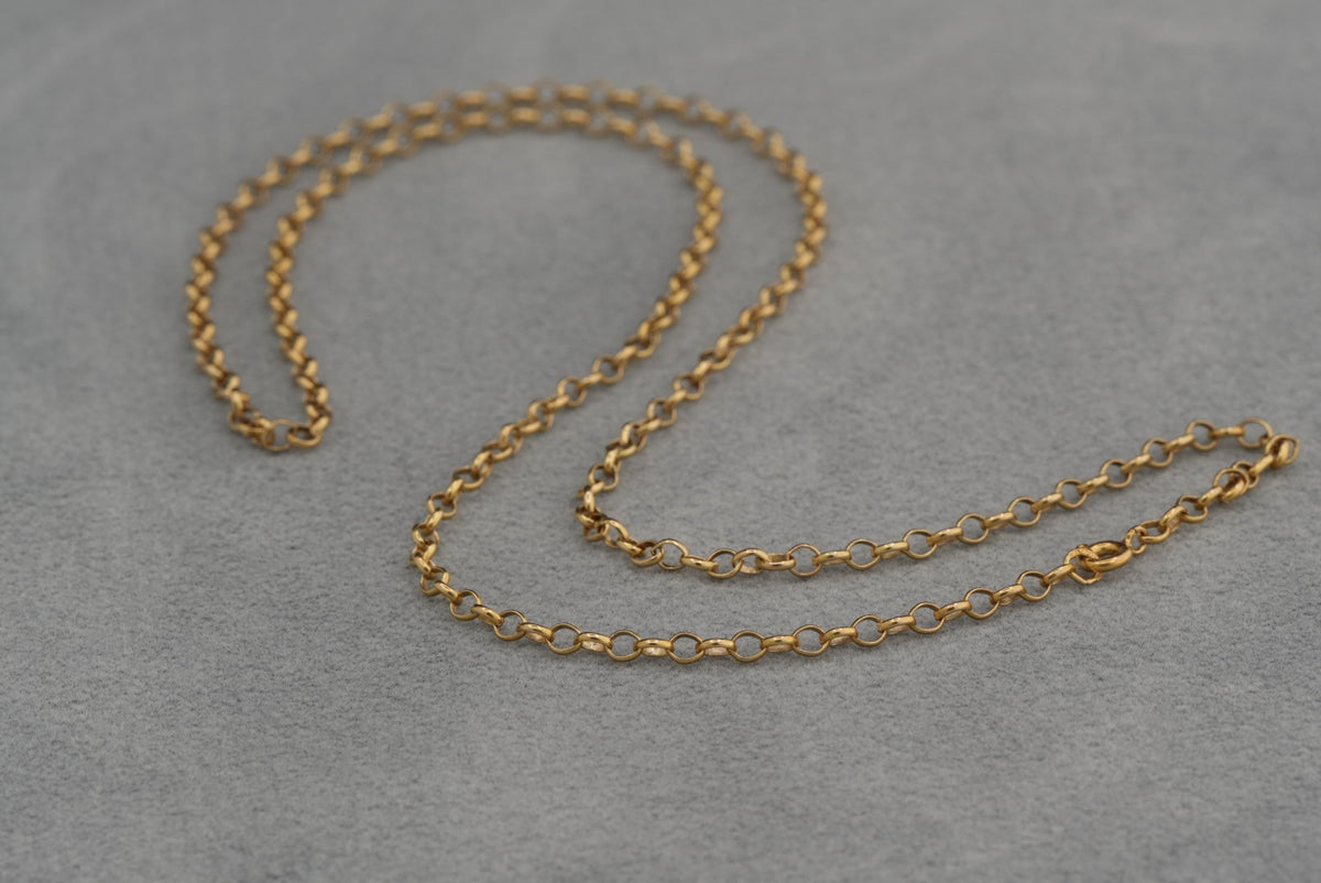 Solid 9ct Gold Chain Necklace 58cm 5.8g 375 London Hallmarked Long Gift