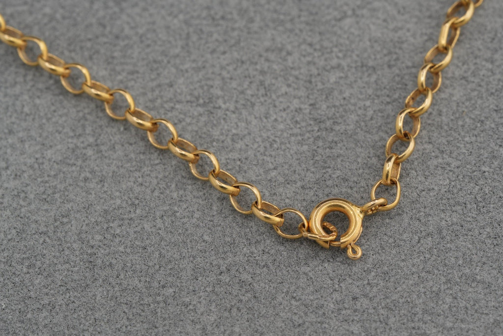 9ct gold chain, 58cm