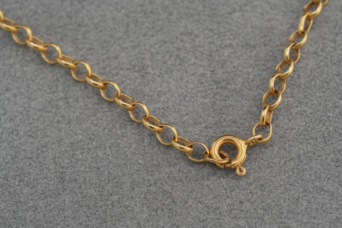 9ct gold chain, 58cm