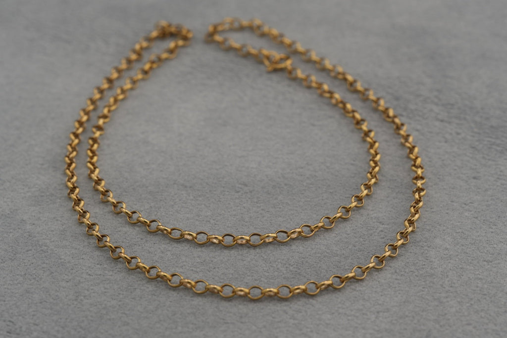 9ct gold chain, 58cm