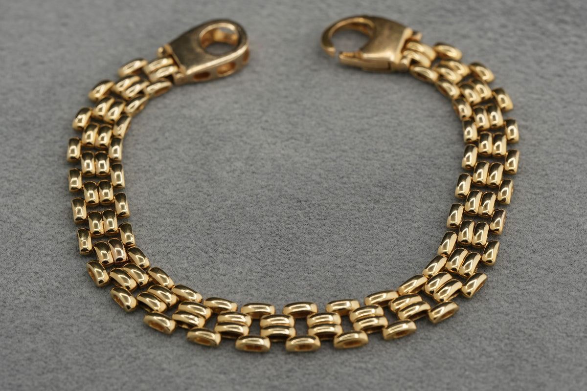 9ct Gold Open Link Bracelet 19cm 13.8g 375 Hallmarked Ladies Gents Gift