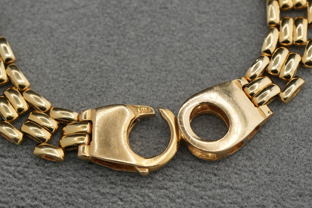 9ct Gold Open Link Bracelet 19cm 13.8g 375 Hallmarked Ladies Gents Gift