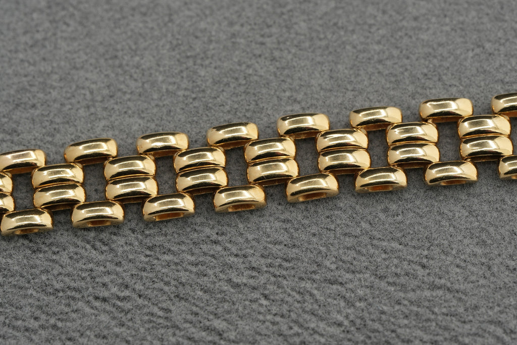 9ct Gold Open Link Bracelet 19cm 13.8g 375 Hallmarked Ladies Gents Gift