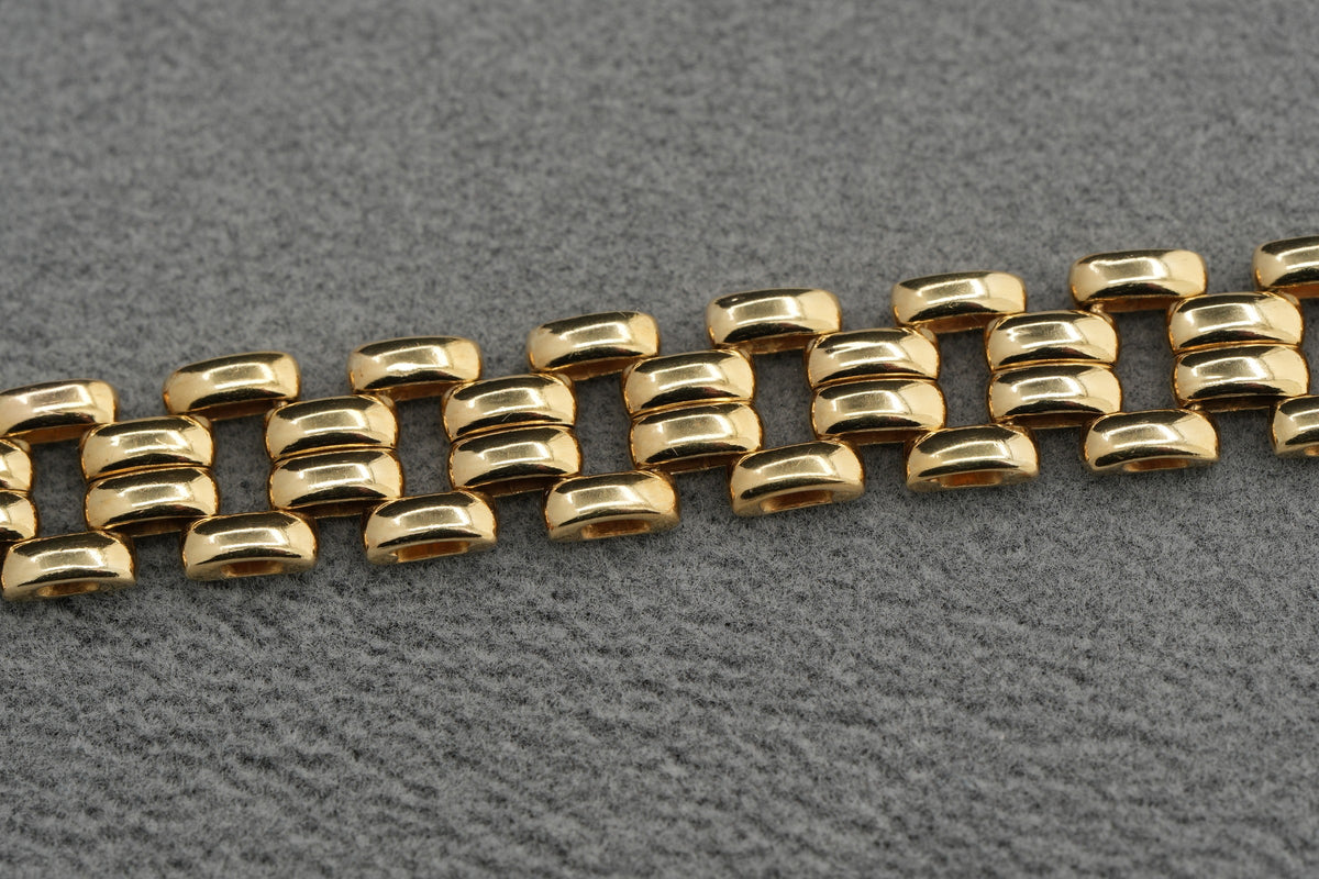 9ct Gold Open Link Bracelet 19cm 13.8g 375 Hallmarked Ladies Gents Gift