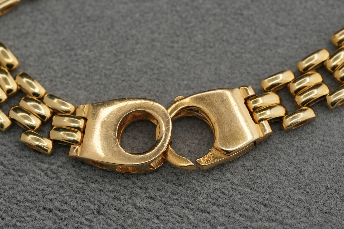 9ct Gold Open Link Bracelet 19cm 13.8g 375 Hallmarked Ladies Gents Gift