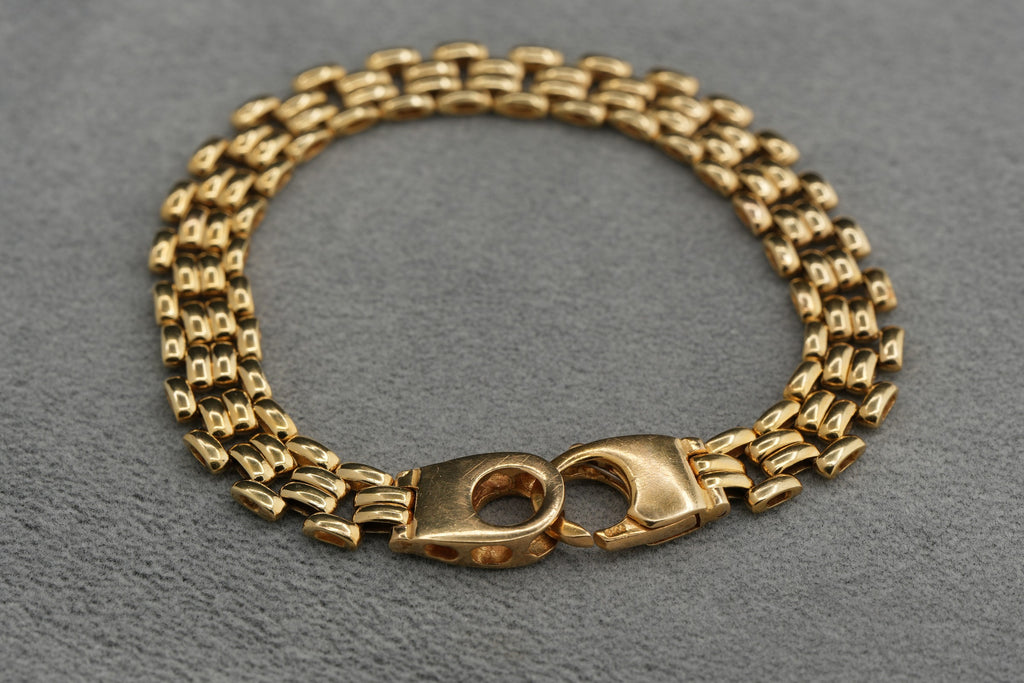 9ct Gold Open Link Bracelet 19cm 13.8g 375 Hallmarked Ladies Gents Gift